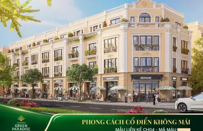 Nhà liền kề SX2-15 Vịnh Tiên Vinhomes Green Paradise, liền kề bãi tắm và công viên