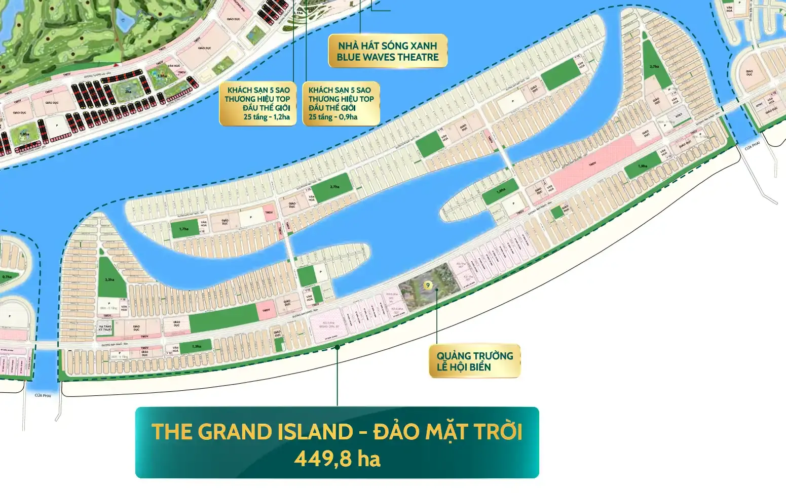 mat bang phan khu dao mat troi vinhomes green paradisee