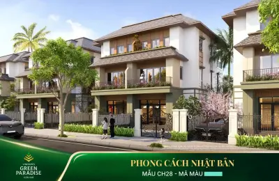Biệt thự song lập TĐX26-35 Vịnh Ngọc Vinhomes Green Paradise. Ngay cụm tiện ích công viên và giáo dục