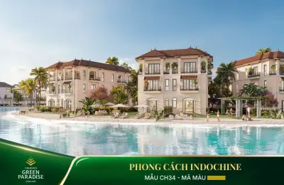 Biệt thự song lập VT41-54 Vịnh Tiên Vinhomes Green Paradise, View rộng thoáng 120m, trực diện sân Golf
