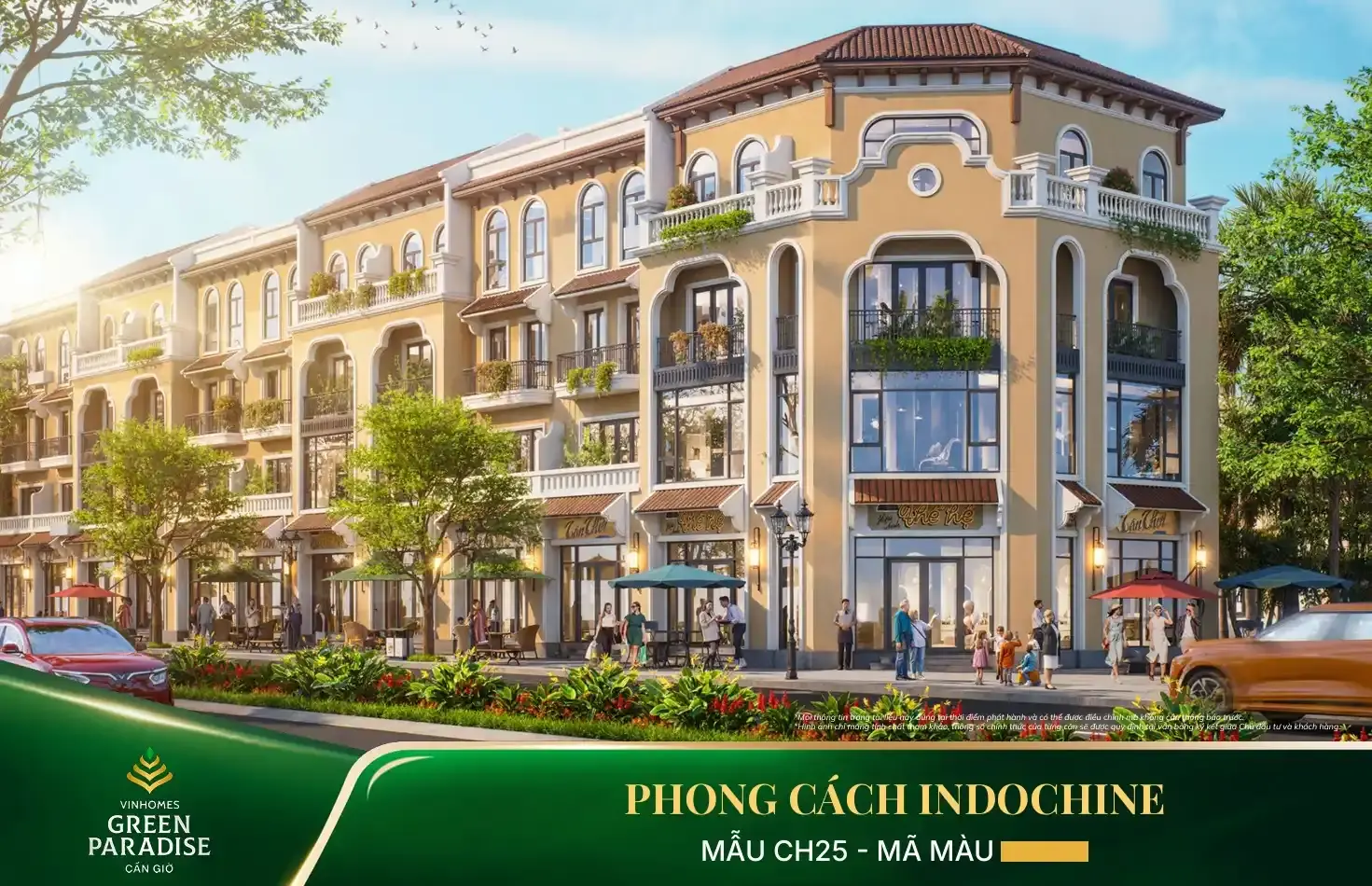 mau nha lien ke CH25 phong cach indochine vinh ngoc