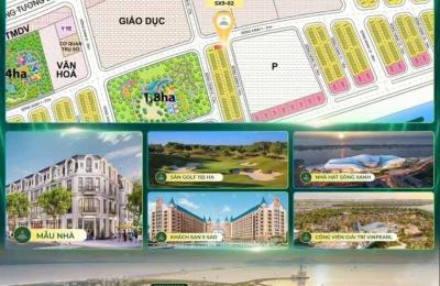Nhà phố liển kề góc SX9-02 Vịnh Tiên Vinhomes Green Paradise