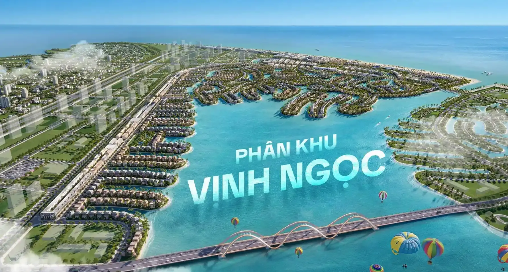 Vịnh Ngọc trái tim thương mại & giải trí của siêu đô thị Vinhomes Green Paradise Cần Giờ
