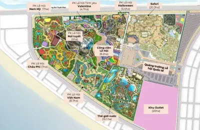 VinWonders: Siêu quần thể vui chơi giải trí 122ha tại Vinhomes Green Paradise Cần Giờ