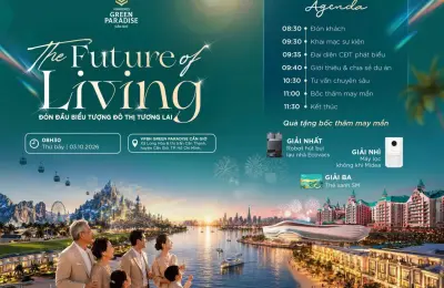 Sự kiện “Đón đầu biểu tượng đô thị tương lai” tại sa bàn Vinhomes Green Paradise