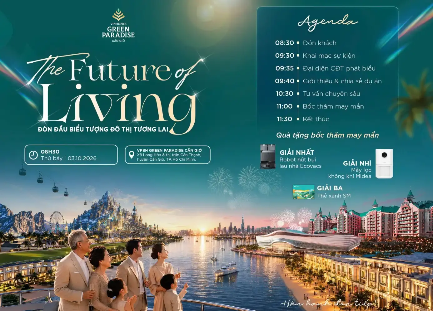 Sự kiện “Đón đầu biểu tượng đô thị tương lai” tại sa bàn Vinhomes Green Paradise