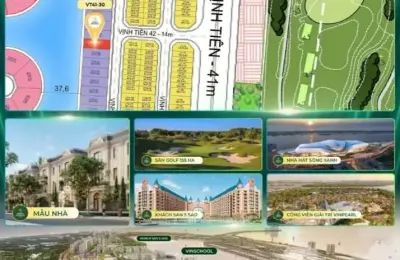 Biệt thự song lập VT41-30 Vịnh Tiên Vinhomes Green Paradise, ngay bộ đôi sân Golf 155ha