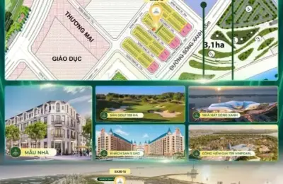 Nhà liền kề SX30-15 Vịnh Tiên Vinhomes Green Paradise, ngay nhà hát Sóng Xanh
