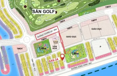 Nhà liền kề SX6-24 Vịnh Tiên Vinhomes Green Paradise: Trực diện công viên, cách biển hồ Lagoon 100m