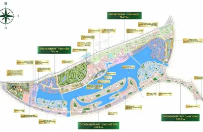 Vịnh Ngọc trái tim thương mại & giải trí của siêu đô thị Vinhomes Green Paradise Cần Giờ