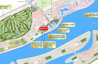 Nhà liền kề SX31-31 phân khu Vịnh Tiên Vinhomes Green Paradise - Ngay nhà hát Sóng Xanh