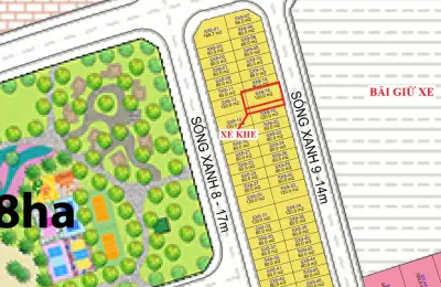 Liền kề xẻ khe SX9-16 Vịnh Tiên Vinhomes Green Paradise. Cách Hồ Lagoon 130m, sân Golf 295m